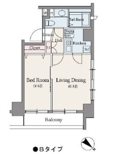 東池袋デュープレックスリズ　1103号室　間取り
