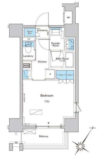 ルフォンプログレ南大塚　1101号室　間取り