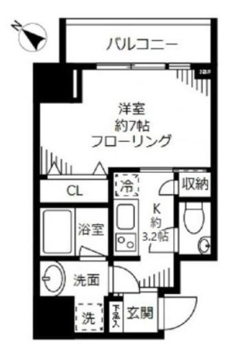 ファインクレスト護国寺　1003号室　間取り