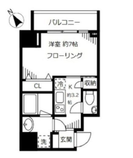ファインクレスト護国寺　304号室　間取り