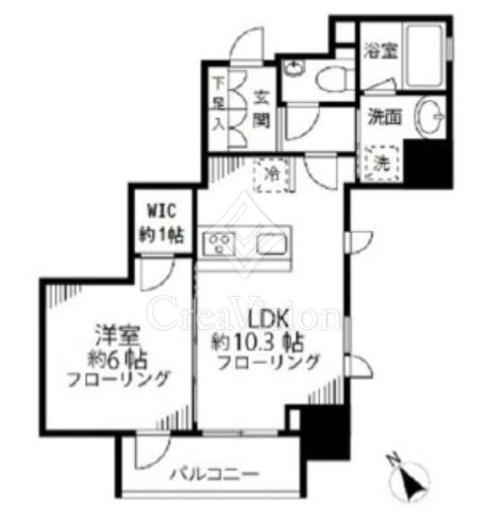 ファインクレスト護国寺　702号室　間取り