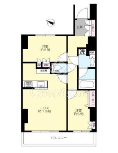 グローリオタワー巣鴨　1504号室　間取り