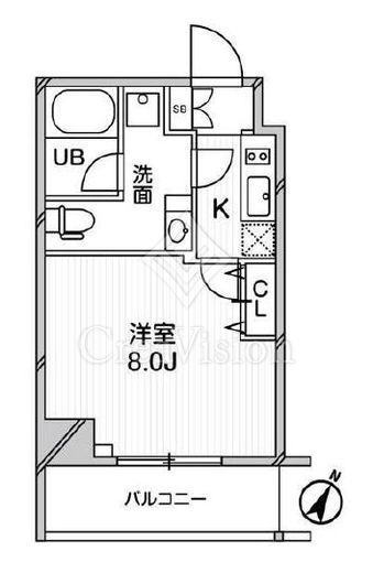グランパセオ巣鴨　602号室　間取り