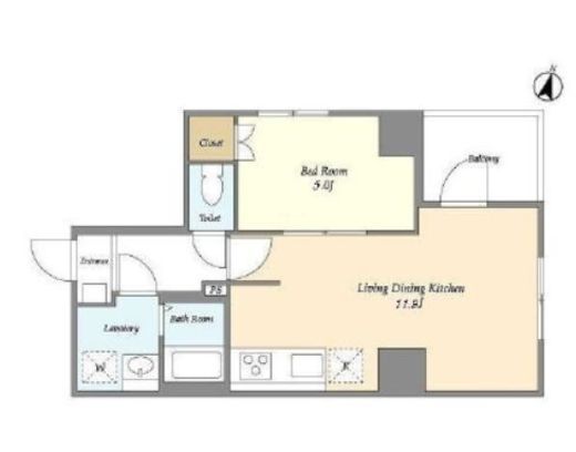 ピュアレジデンス小石川　901号室　間取り