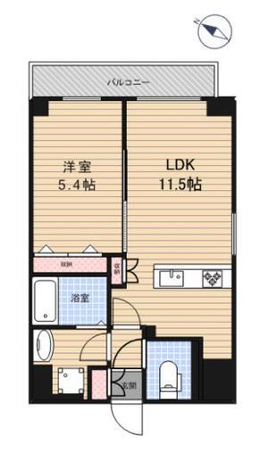 RIDGE王子神谷　1103号室　間取り