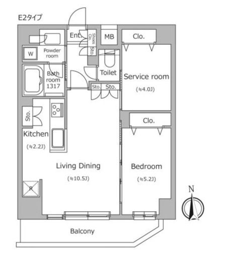 ドゥーエ南千住　309号室　間取り