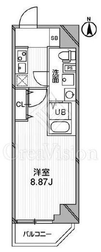グランパセオ高田馬場　405号室　間取り