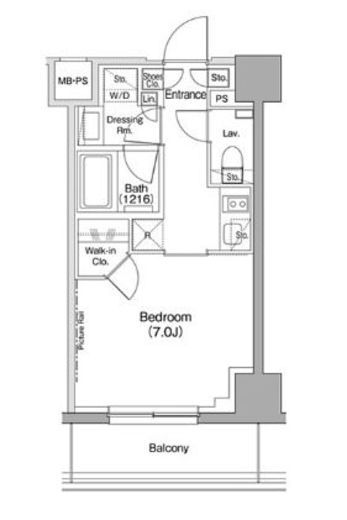 ザ・パークハビオ駒込　204号室　間取り