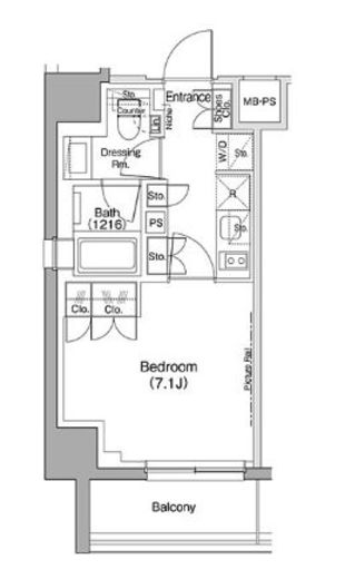 ザ・パークハビオ駒込　303号室　間取り