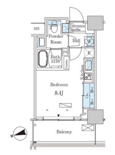 パークアクシス大塚ステーションゲートタワー　1611号室　間取り