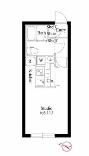 パセオ文京茗荷谷　205号室　間取り