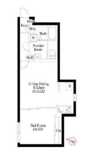 パセオ文京茗荷谷　303号室　間取り