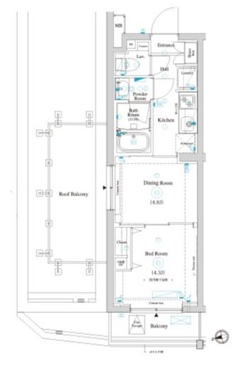 ラティエラ滝野川　409号室　間取り