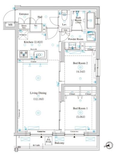ラティエラ滝野川　501号室　間取り