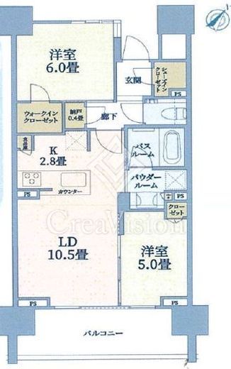 シティハウス大塚　702号室　間取り