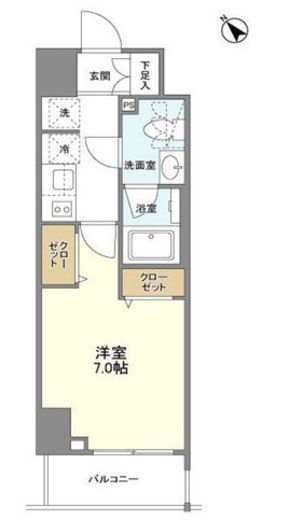 Camellia (カメリア)　503号室　間取り