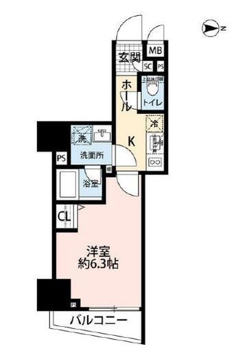 コンシェリア池袋マスターズヴィラ　409号室　間取り