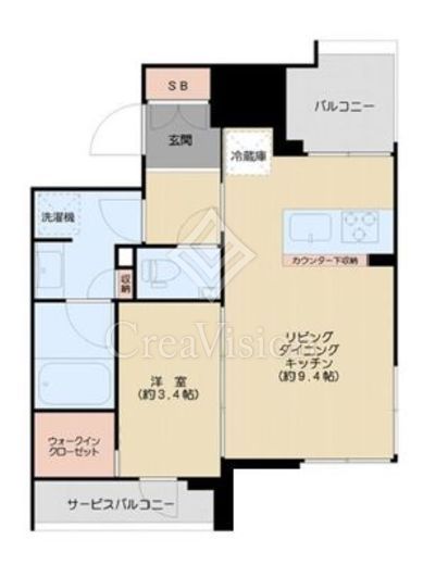 ルジェンテ文京春日　1303号室　間取り