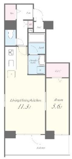アヴェニール本郷　801号室　間取り