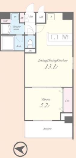 アヴェニール本郷　802号室　間取り