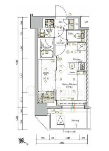 シーフォルム駒込　601号室　間取り