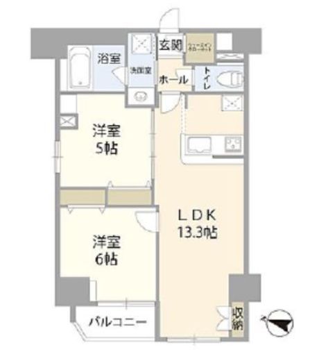 プレセダンヒルズ文京本駒込　10F1号室　間取り