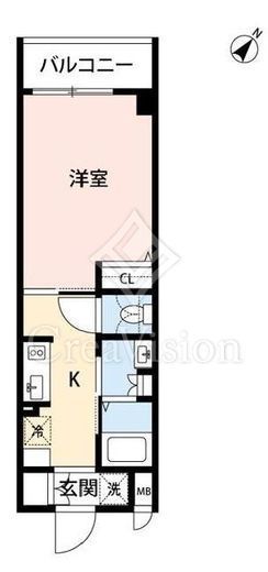 ラ・ファヴォール　406号室　間取り