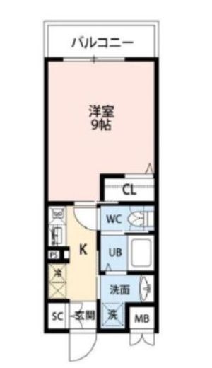 ラ・ファヴォール　502号室　間取り