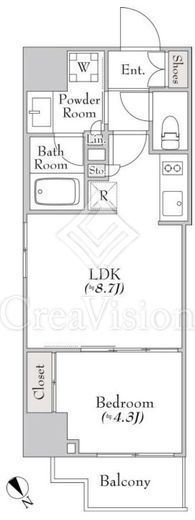 クレストコート大塚2　202号室　間取り