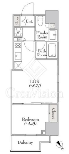 クレストコート大塚2　901号室　間取り