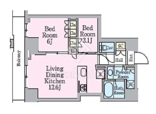 クレストコート目白新坂レジデンス　403号室　間取り