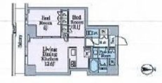 クレストコート目白新坂レジデンス　503号室　間取り