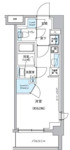 グランエール駒込　201号室　間取り