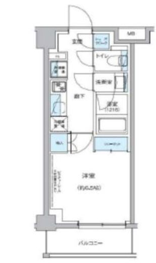 グランエール駒込　206号室　間取り