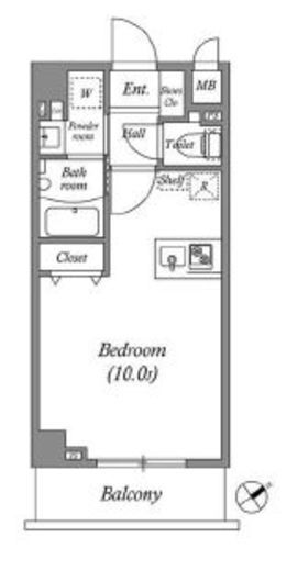 ルネサンスコート駒込　402号室　間取り
