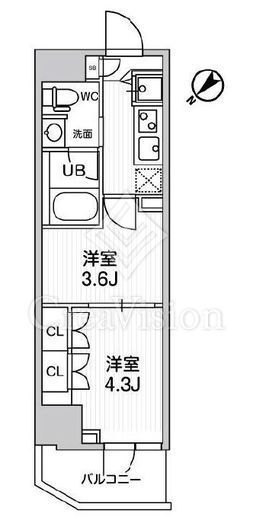 ARKMARK巣鴨sta. (アークマーク巣鴨sta.)　202号室　間取り