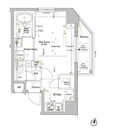 ARKMARK巣鴨 (アークマーク巣鴨)　1003号室　間取り
