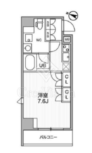 ARKMARK巣鴨 (アークマーク巣鴨)　1101号室　間取り