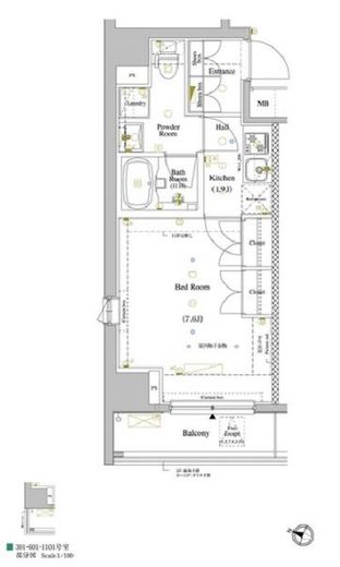 ARKMARK巣鴨 (アークマーク巣鴨)　901号室　間取り