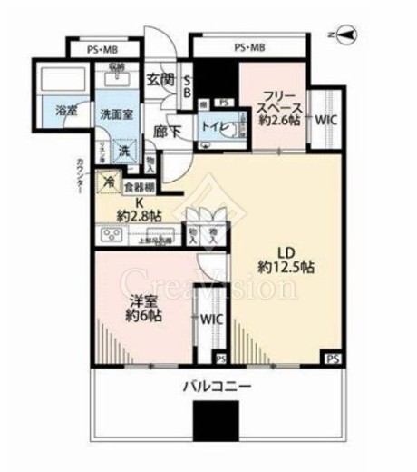 アトラスブランズタワー三河島　2108号室　間取り