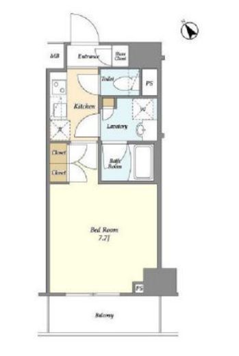 ディームス駒込　303号室　間取り