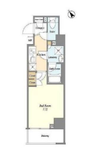 ディームス駒込　901号室　間取り