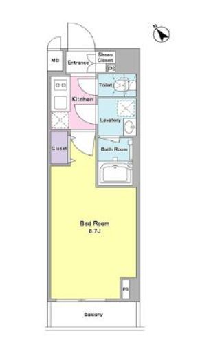 デルックス田端　1003号室　間取り