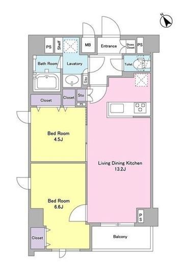 デルックス田端　501号室　間取り