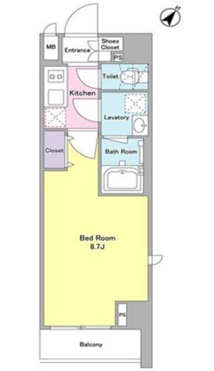 デルックス田端　605号室　間取り