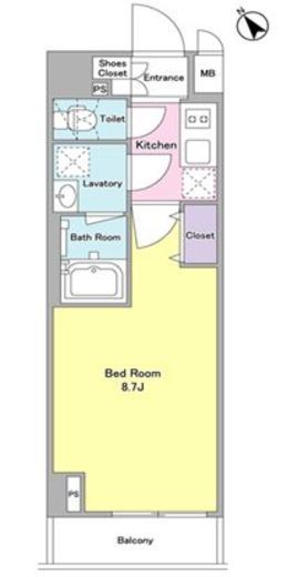 デルックス田端　802号室　間取り