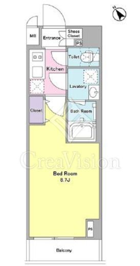 デルックス田端　403号室　間取り