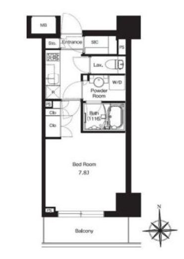 HF正光寺赤羽レジデンス2　305号室　間取り