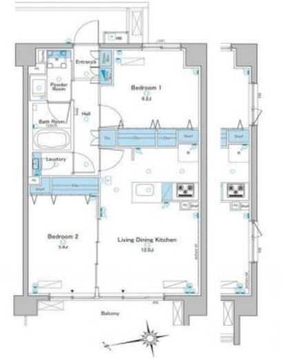 ルフォンプログレ赤羽　509号室　間取り