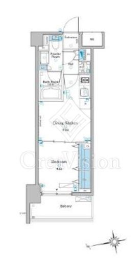 ルフォンプログレ赤羽　408号室　間取り